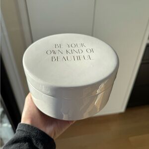 Inspirational Lidded Round Ceramic